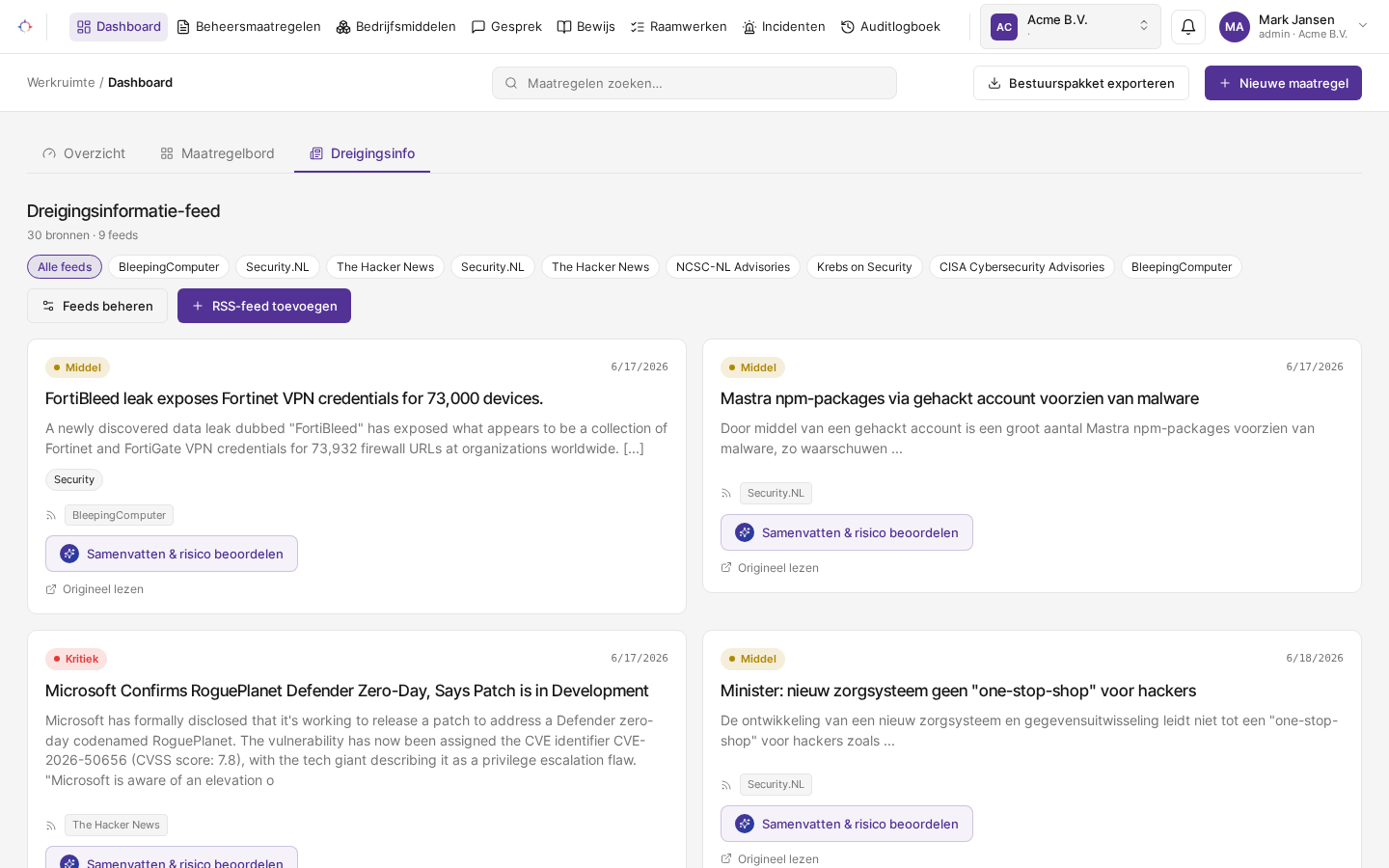 Threat intelligence-feed