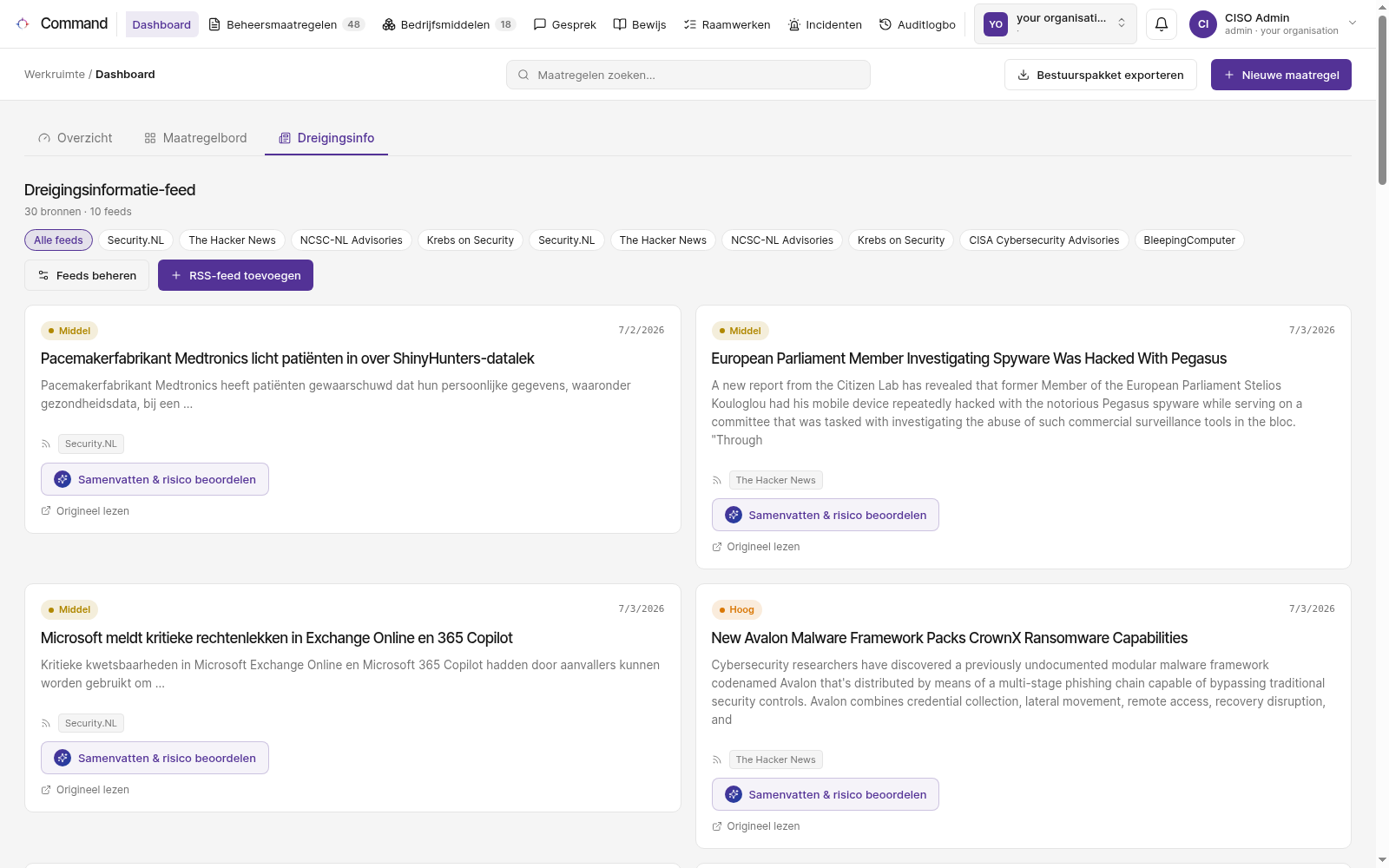 Threat intelligence-feed